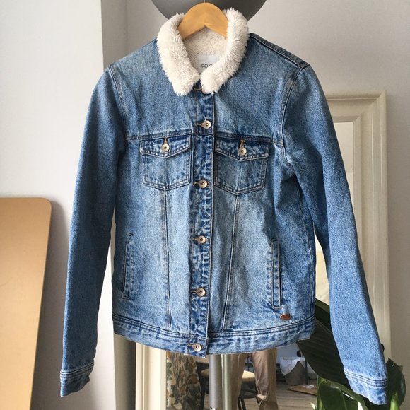 Roxy Jackets & Blazers - ROXY Lined Trucker Denim Jacket